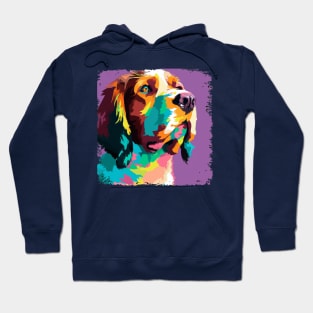 Welsh Springer Spaniel Pop Art - Dog Lover Gifts Hoodie